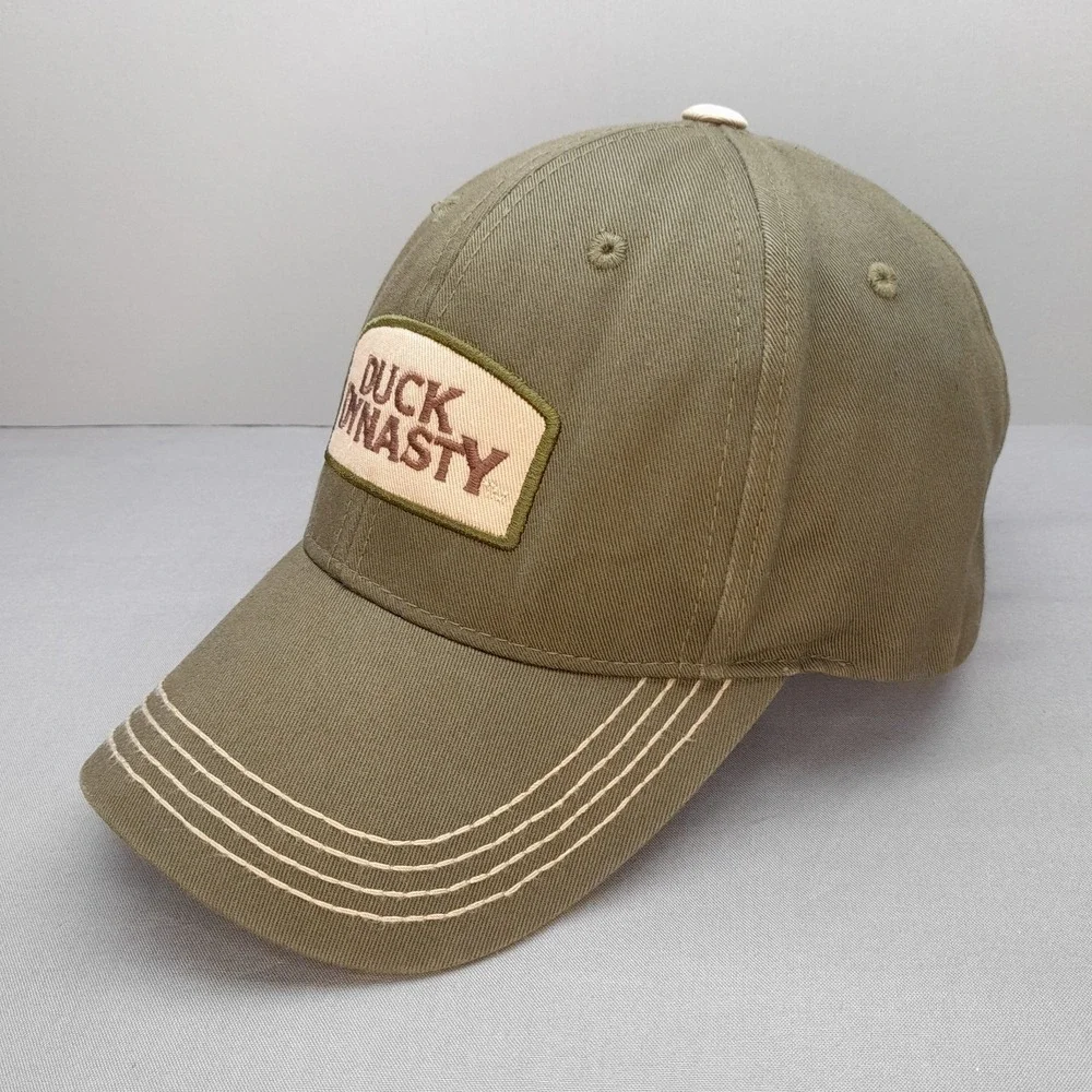 Duck Dynasty A&E‎ Strapback Hat Olive Green Brown Adjustable Cap Logo TV Show